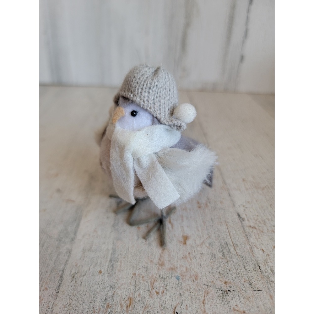 Winter mini featherly friends bird Xmas jacket collectible figure Unique Home